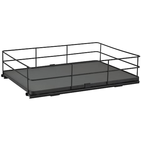 Organize It All Large Slide Out Shelf Organizer in Matte Black 15236-MATTEBLK